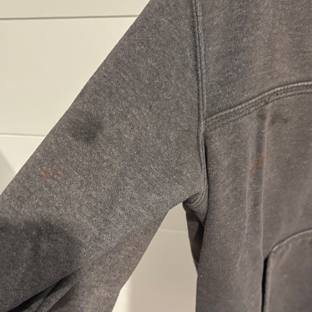 Carhartt Charcoal Half-Zip Sweatshirt - Picture 4 of 6